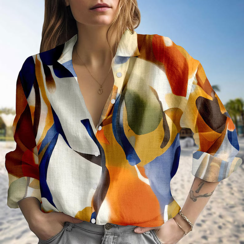 Colorful Women Casual Shirt