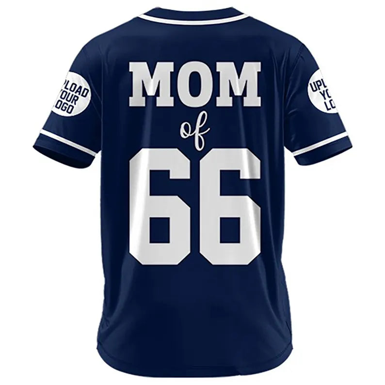 Personalized Button Down Baseball Jersey