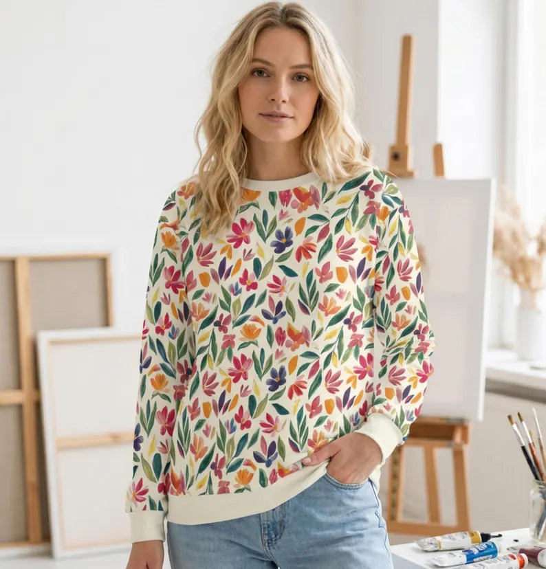 All Over Print Colorful Sweatshirt